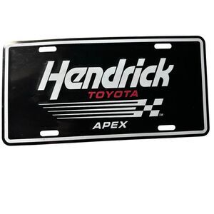 Hendrick Toyota Apex North Carolina Metal License Plate